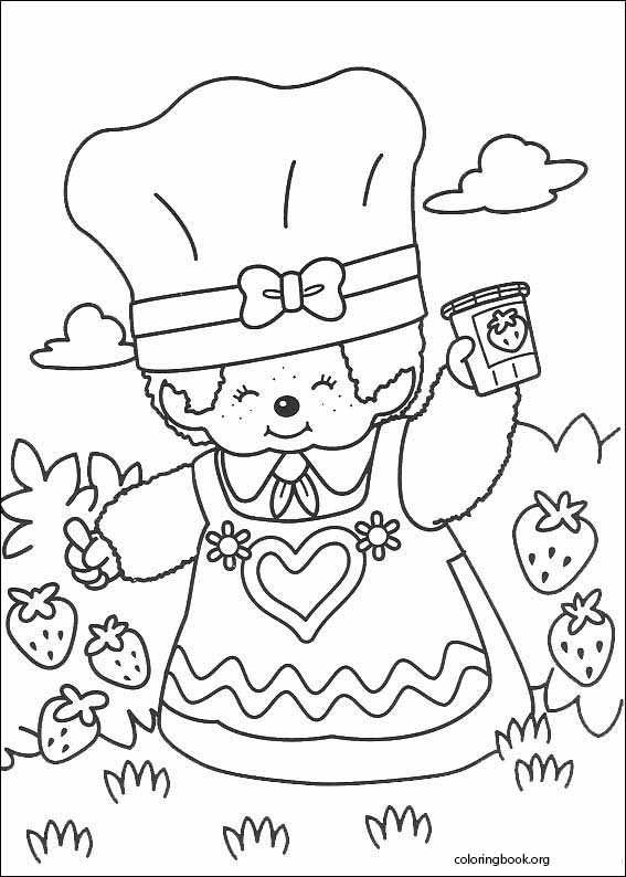Monchhichi coloring page (004)