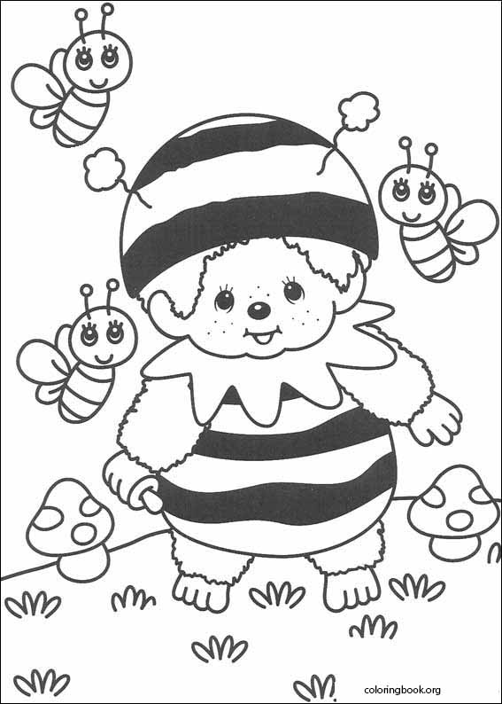 Monchhichi coloring page (008)