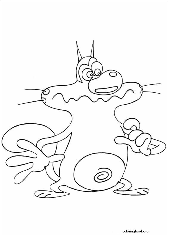 Oggy And The Cockroaches coloring page (001)