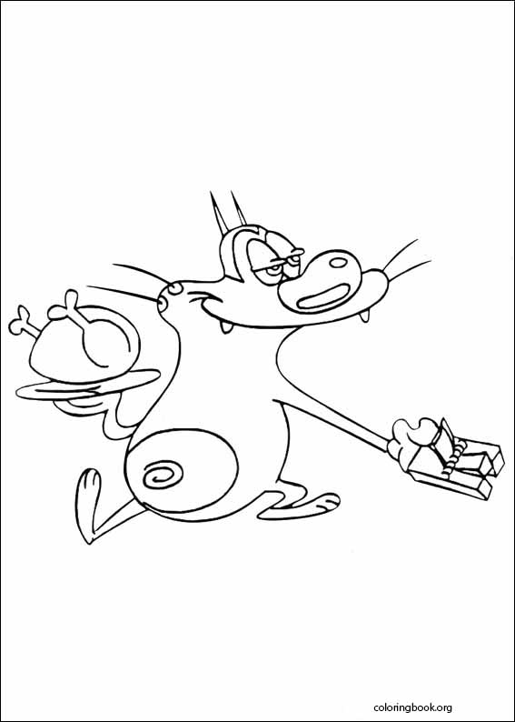 Oggy And The Cockroaches coloring page (006)