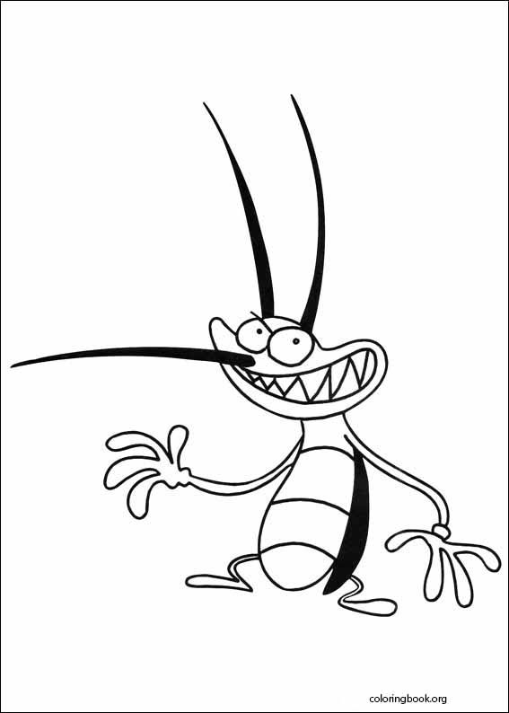 Oggy And The Cockroaches coloring page (014)