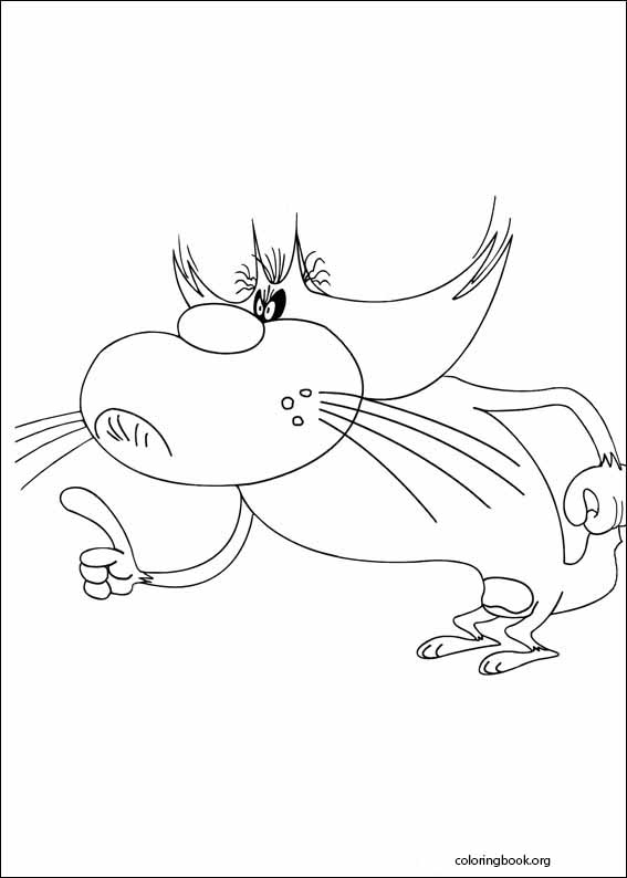 Oggy And The Cockroaches coloring page (030)