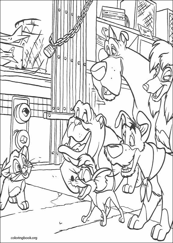 Oliver & Company coloring page (005)