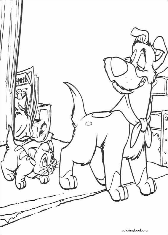Oliver & Company coloring page (019)