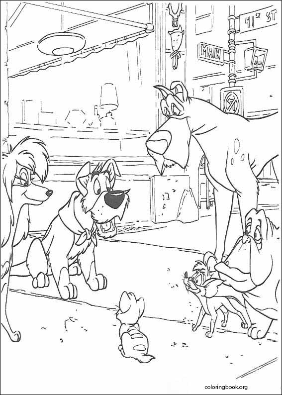 Oliver & Company coloring page (027)