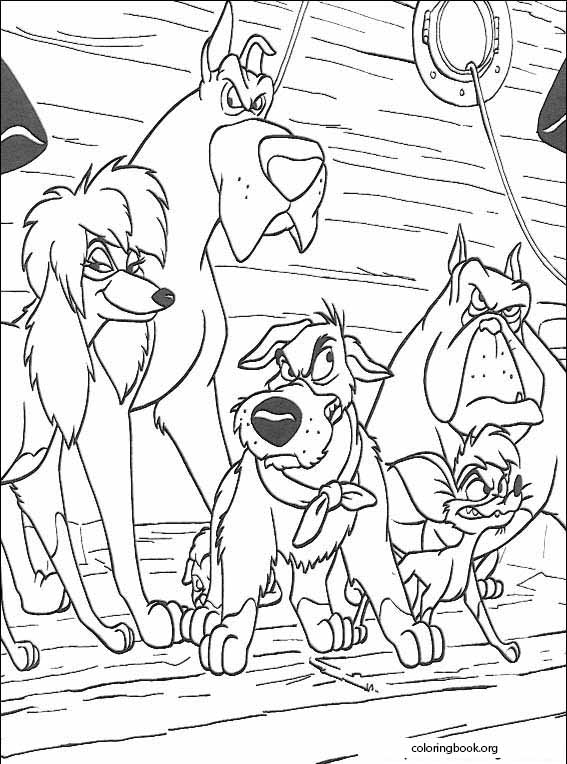 Oliver & Company coloring page (030)