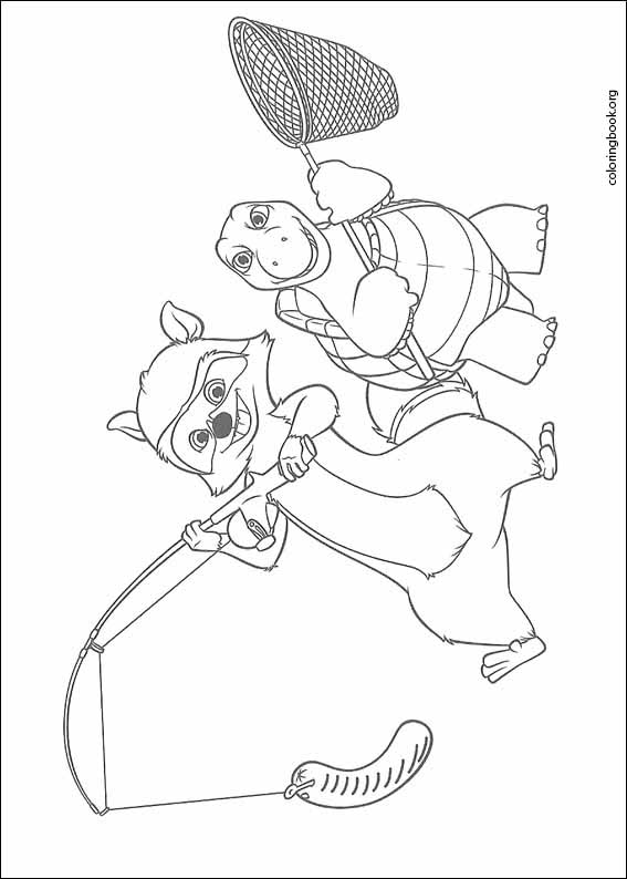 Over The Hedge coloring page (017)