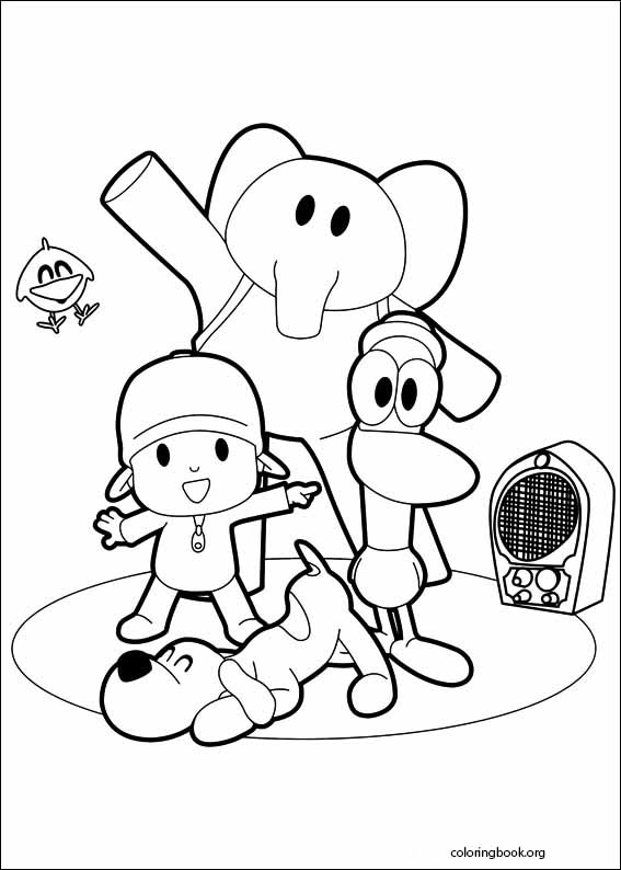 Pocoyo coloring picture