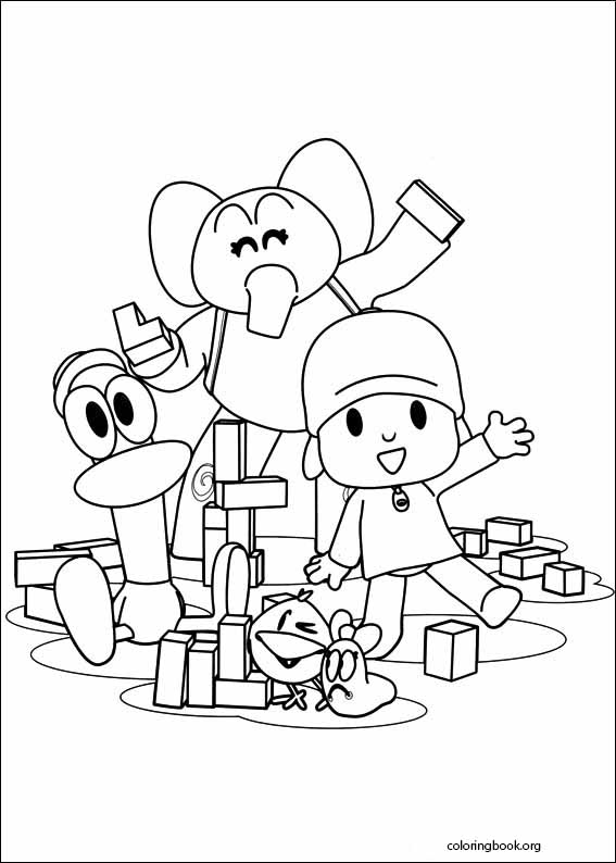 Pocoyo coloring picture