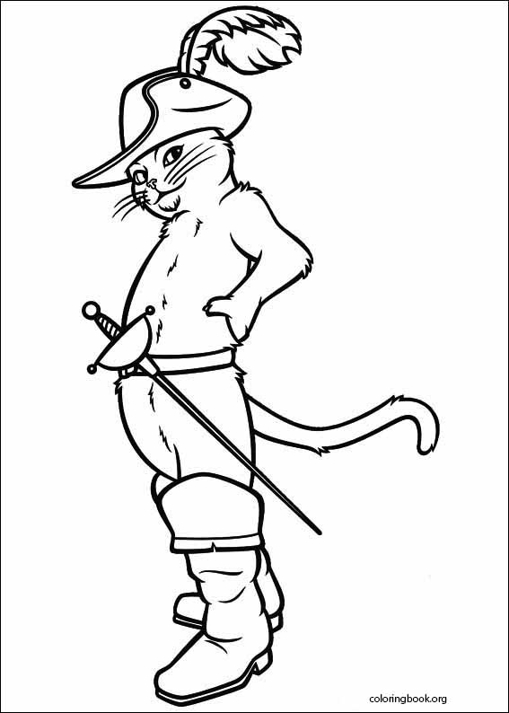 Puss In Boots coloring page (018)