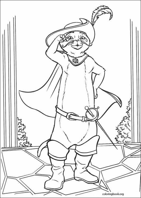 Puss In Boots coloring page (025)