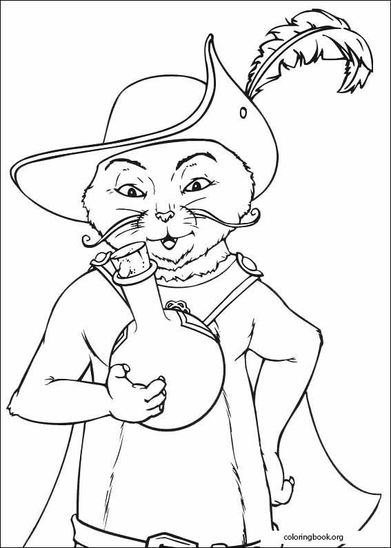 Puss In Boots coloring page (027)