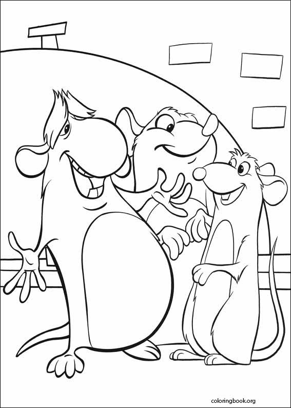Ratatouille coloring page (004)