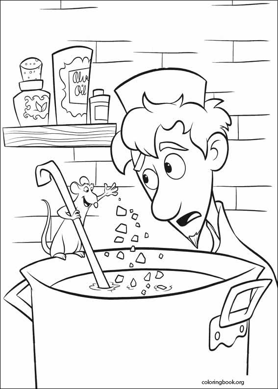 Ratatouille coloring page (006)