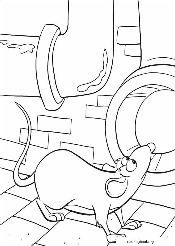 Ratatouille coloring page (008)