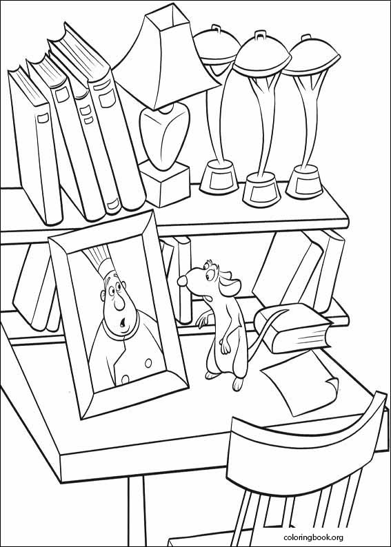 Ratatouille coloring page (013)
