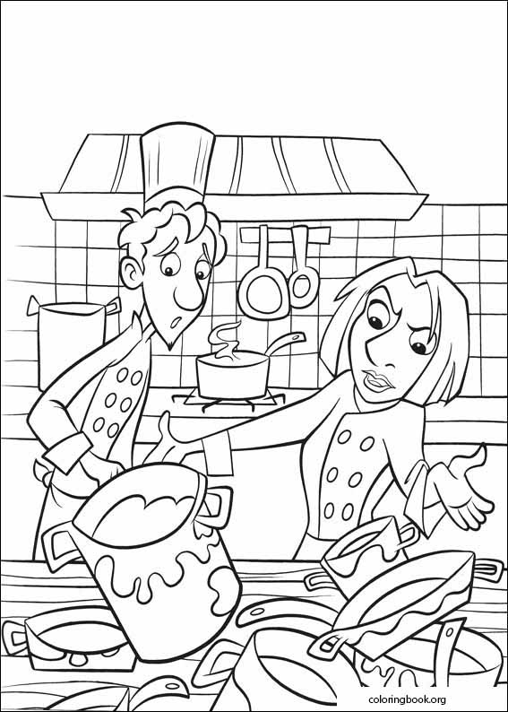 Ratatouille coloring page (016)