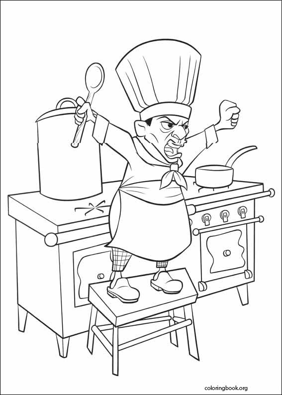 Ratatouille coloring page (019)