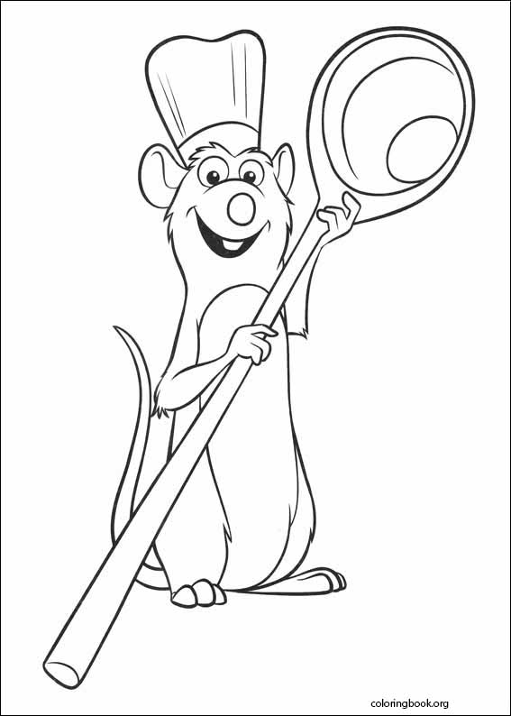 Ratatouille coloring page (020)