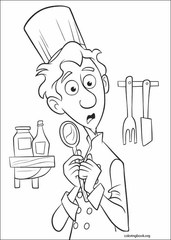 Ratatouille coloring page (024)
