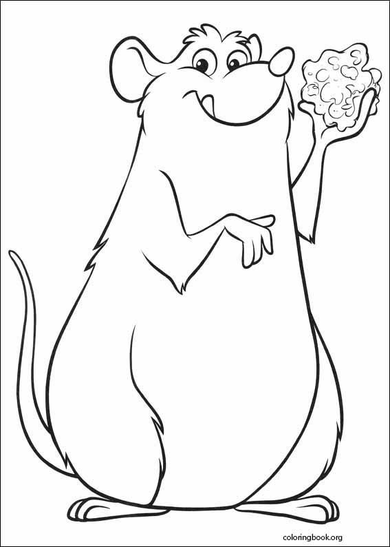 Ratatouille coloring page (029)