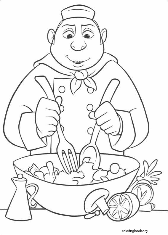 Ratatouille coloring page (031)