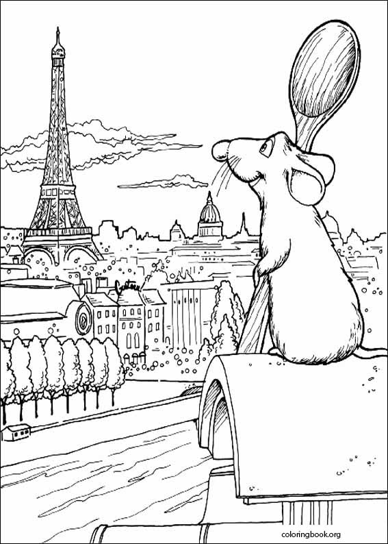 Ratatouille coloring page (033)