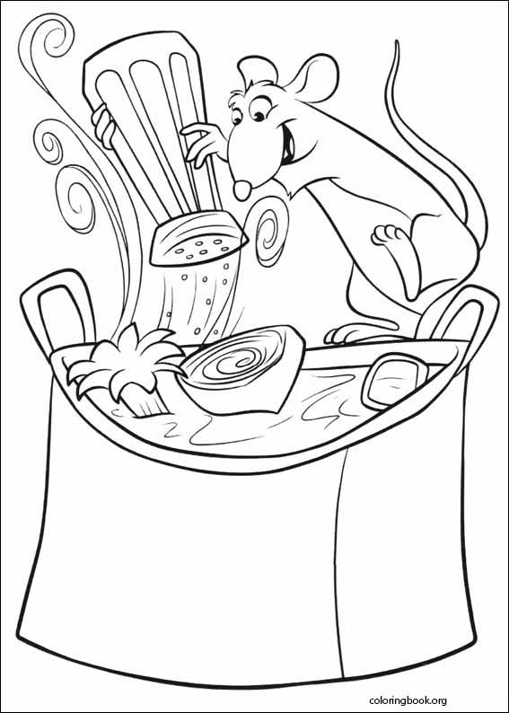 Ratatouille coloring page (037)