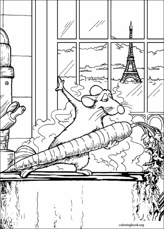 Ratatouille coloring page (038)