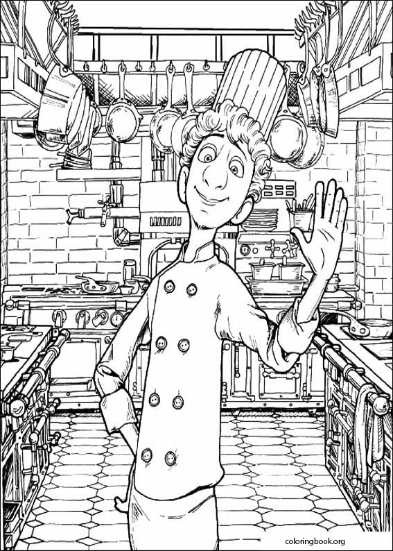 Ratatouille coloring page (045)