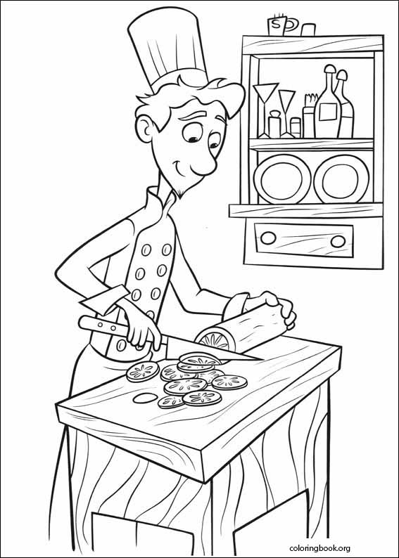 Ratatouille coloring page (046)