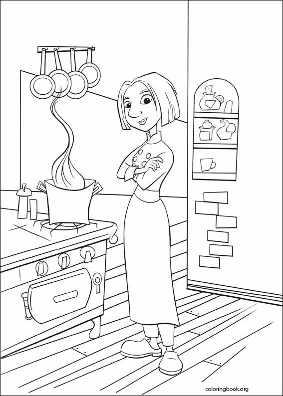 Ratatouille coloring page (051)