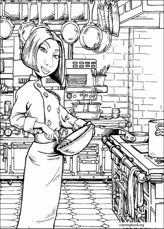Ratatouille coloring page (053)