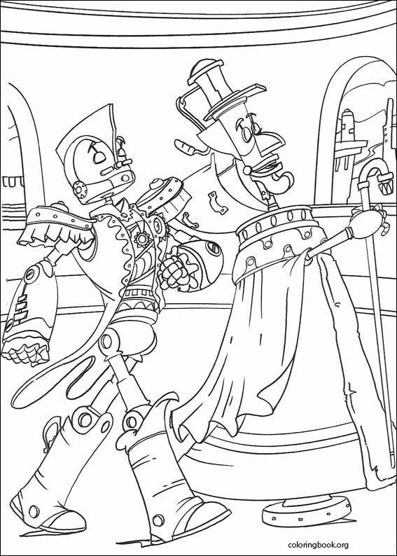 Robots coloring page (009)