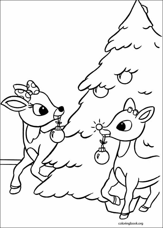 Rudolph The Red-Nosed Reindeer coloring page (010)