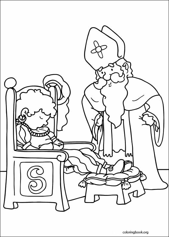 Saint Nicholas coloring page (001)