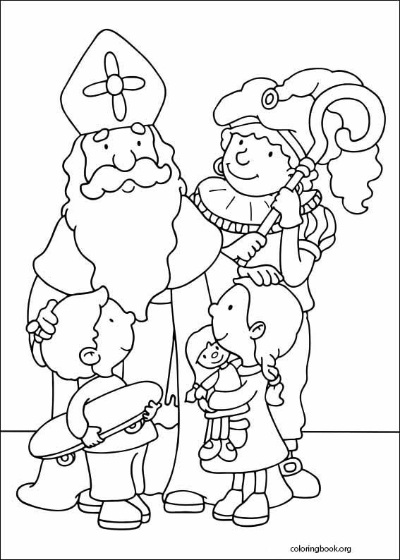 Saint Nicholas coloring page (003)