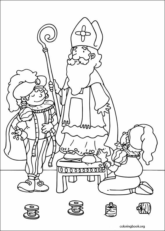 Saint Nicholas coloring page (014)