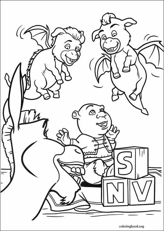 Shrek Forever After coloring page (026)