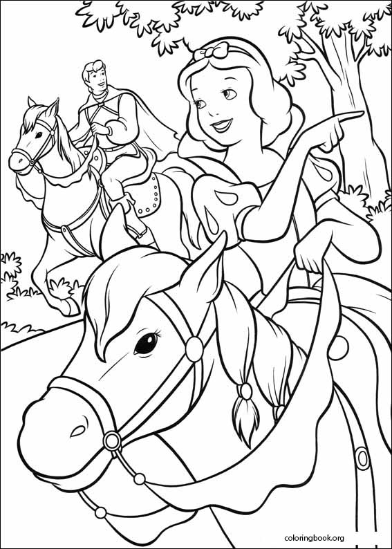 Snow White coloring page (001)