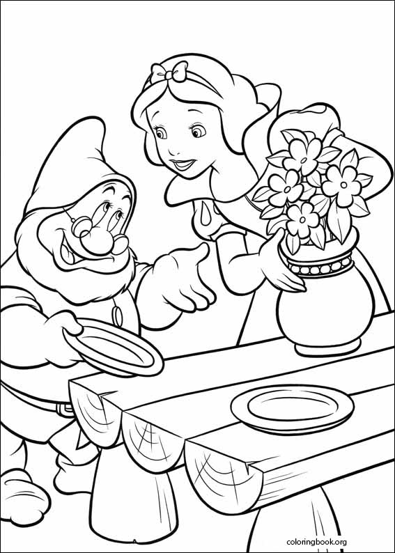 Snow White coloring page (002)
