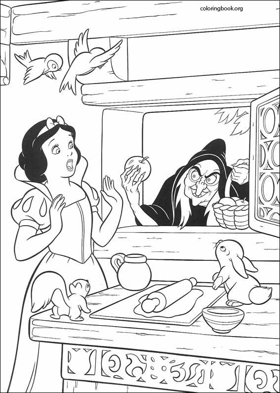 Snow White coloring page (008)