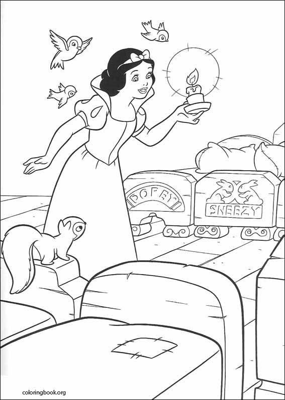 Snow White coloring page (012)