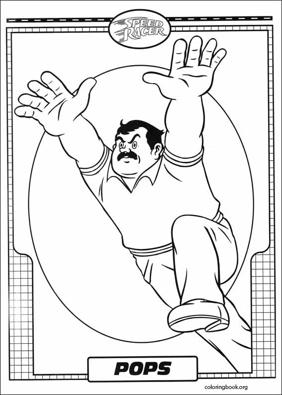 Speed Racer coloring page (003)