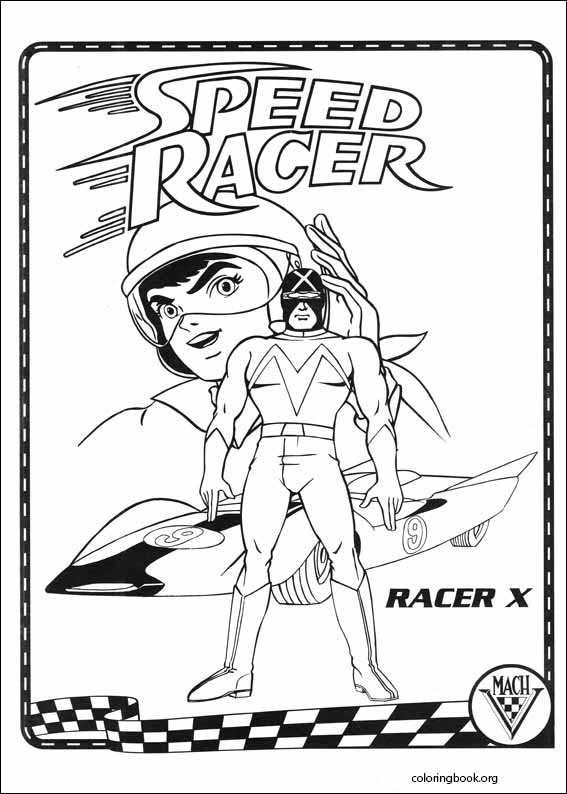 Speed Racer coloring page (004) @