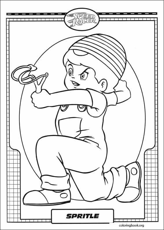 Speed Racer coloring page (007)