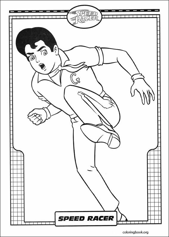 Speed Racer coloring page (008)