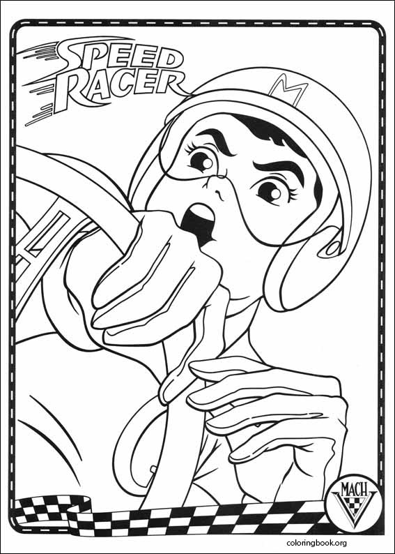 Speed Racer coloring page (019)