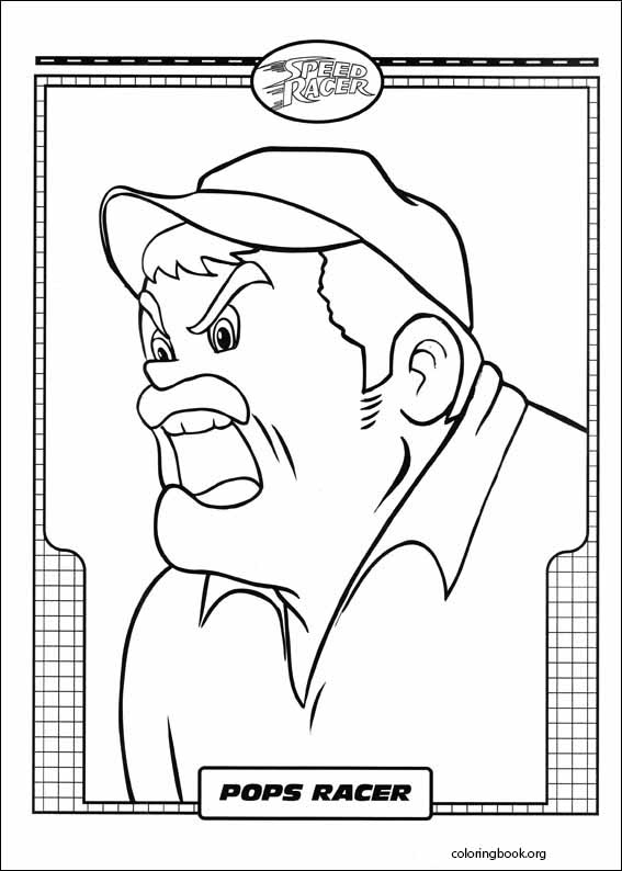 Speed Racer coloring page (028)