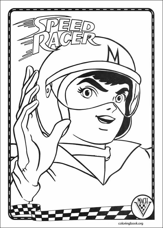 Speed Racer coloring page (030)